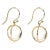 Rock Crystal Caged Ball Earrings on Wire - A Pair For Sale