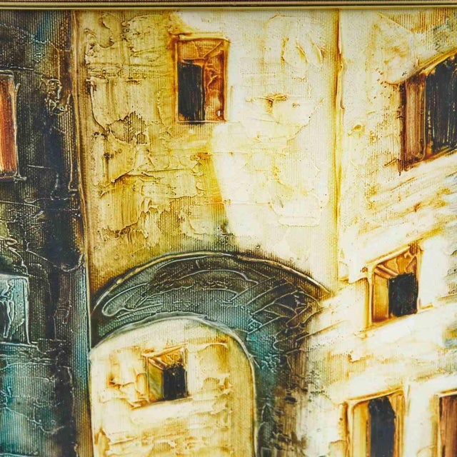 Modern Unknown, Urban Landscape, 2000s, Oil on Canvas, Framed For Sale - Image 3 of 5