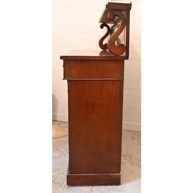 Traditional Regency Mahogany Chiffonier Side Cabinet For Sale - Image 3 of 8