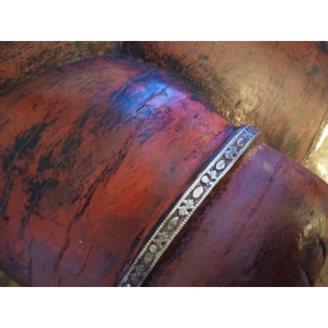 Wood F-022 1970s "The Guardian" Curled Feline in Wood & Bronze ​Presented by Methinks Art Studio and Dwelling Artistic Intervention by Splendidus For Sale - Image 7 of 12