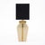 Single table lamp from the mid-century period in France. This piece has an urn shape with squared base and a cream glaze....