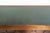 Wood Wooden English Desk with Brass Elements and Green Leather Top For Sale - Image 7 of 14
