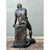 Metal Vintage Bronzed Terracotta Seated Male Sculpture For Sale - Image 7 of 12