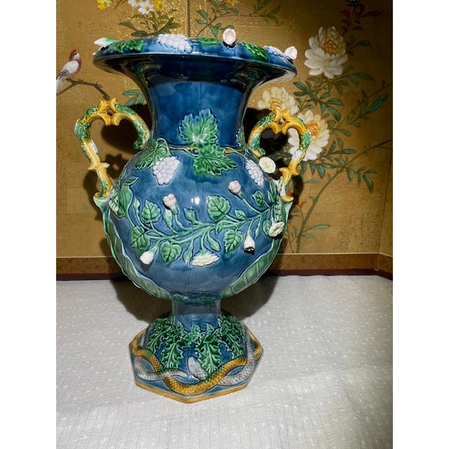 Ceramic Large Early 20th Century Porcelain Urn For Sale - Image 7 of 10
