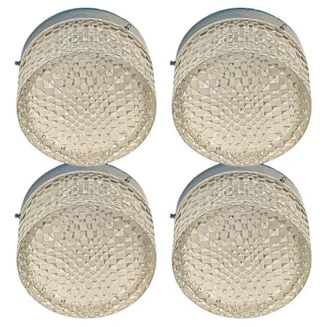 Clear Crystal Flush Mount, 1960 For Sale - Image 13 of 13