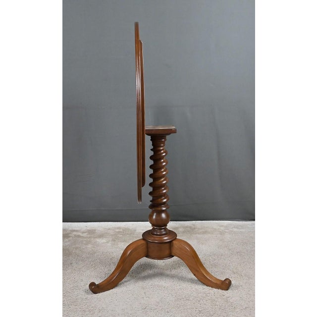 Mid-19th Century Louis Philippe Mahogany Tilting Table For Sale - Image 15 of 17