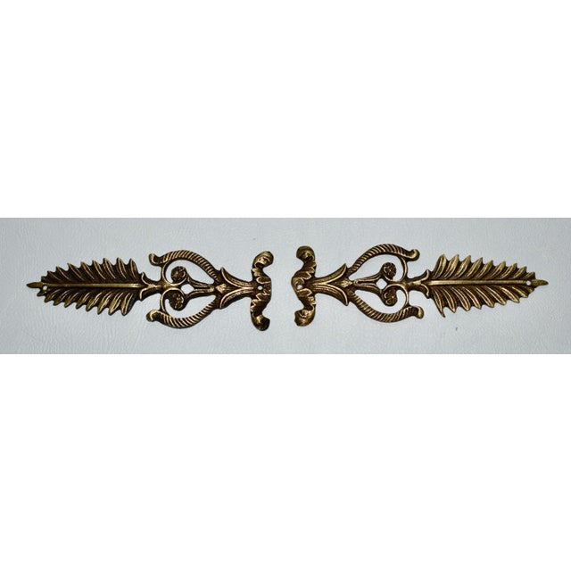 Antique Brass French Empire Style Decorative Furniture Ormolu For Sale In Philadelphia - Image 6 of 11