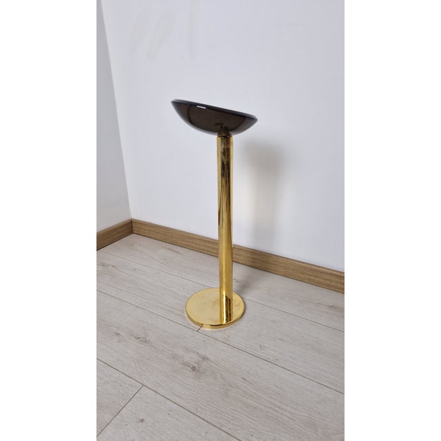 Ashtray in Metal with and Glass in the style of Fontana Arte, 1960s For Sale - Image 11 of 11