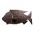 Large Vintage Outsider Art Cut Metal Fish Sculpture For Sale
