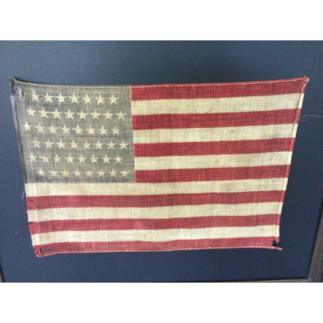 American Antique 48 Staggered Star American Flag 1912 For Sale - Image 3 of 5