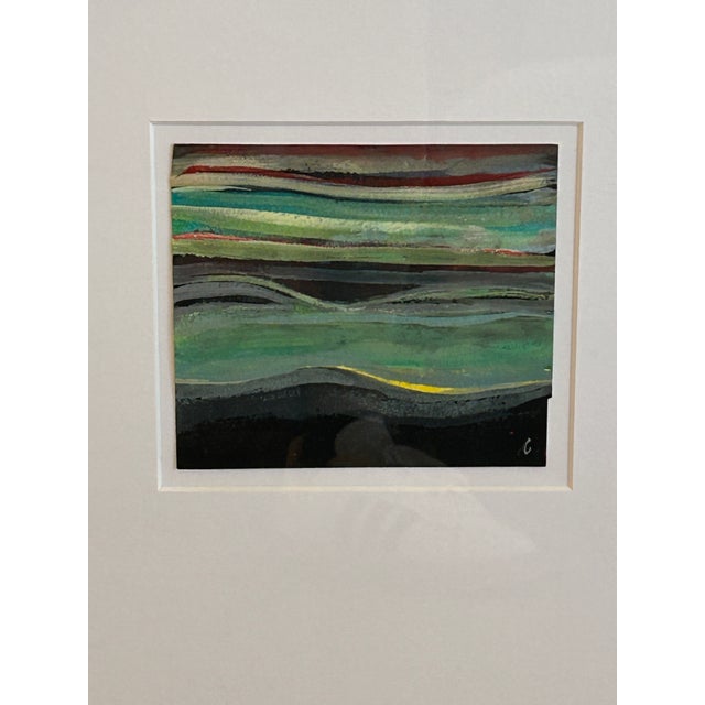 Abstract Framed Abstract Pastels by Thomas George -Set of 3 For Sale - Image 3 of 4