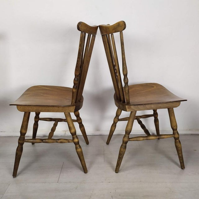 Vintage Baumann Tacoma Chairs and Stools, 1970s, Set of 6 For Sale - Image 12 of 16