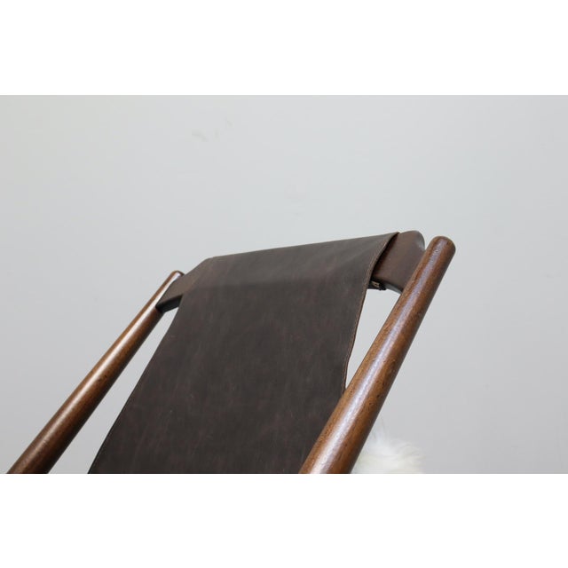 Sheepskin and Leather Armchairs with Headrests by W.D. Andersag, 1959, Set of 2 For Sale - Image 13 of 17