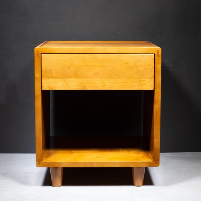 Brown Thuma Classic Oak Nightstands-Pair For Sale - Image 8 of 15