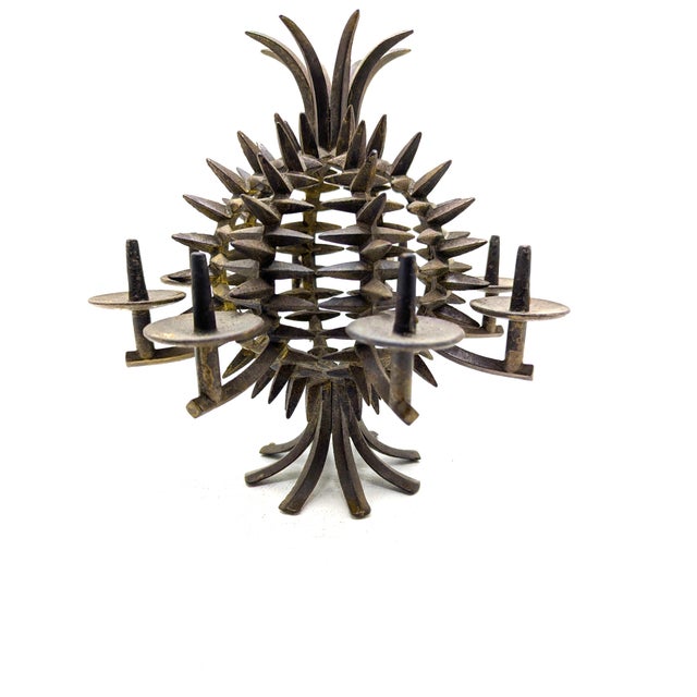 Candlestick Pineapple in Cast Iron by Jens H. Quistgaard for IHQ Danish Designs Ltd., Denmark, 1960 For Sale - Image 11 of 11