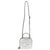 Silver Metallic Sakai Be Green Calfskin Diagonal Stitched Blondie Top Hand For Sale - Image 9 of 9