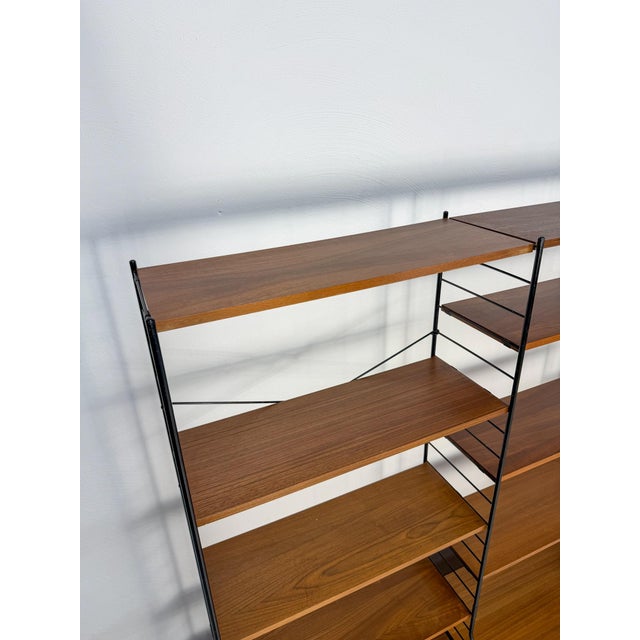 Mid-Century Modern Vintage Freestanding Teak Shelving System from WHB, 1960s For Sale - Image 3 of 12