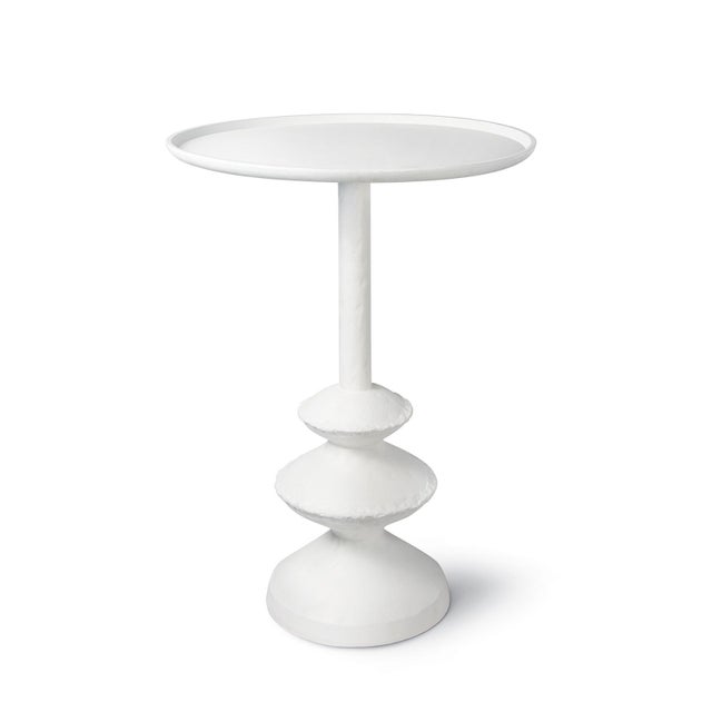 Metal Regina Andrew Hope Aluminum Table, White For Sale - Image 7 of 7