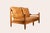 Wood Mid-Century Modern Brutalist 2-Seater Sofa in Oak and Leather by Guillerme et Chambron, 1950s For Sale - Image 7 of 10