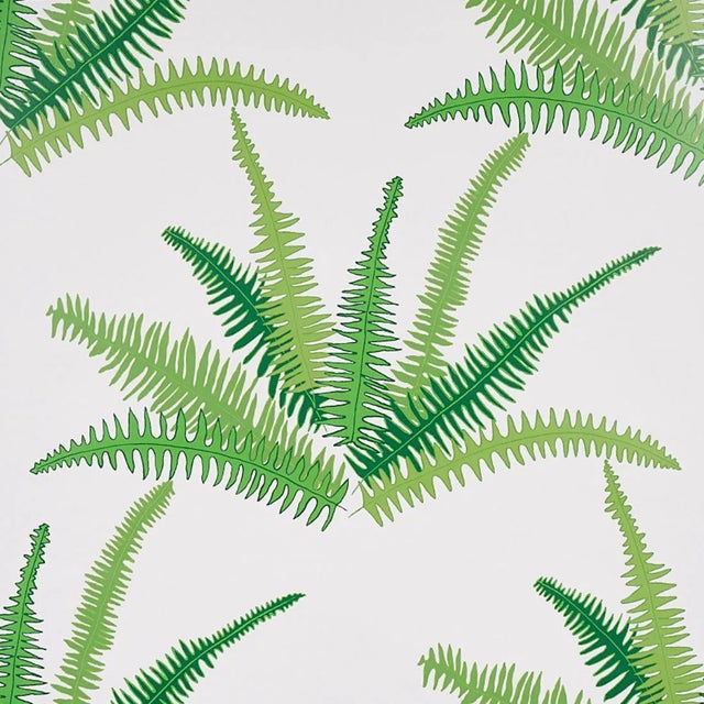 Schumacher X Cristina Buckley Canyon Ferns Wallpaper in Jungle - 10 Yards For Sale