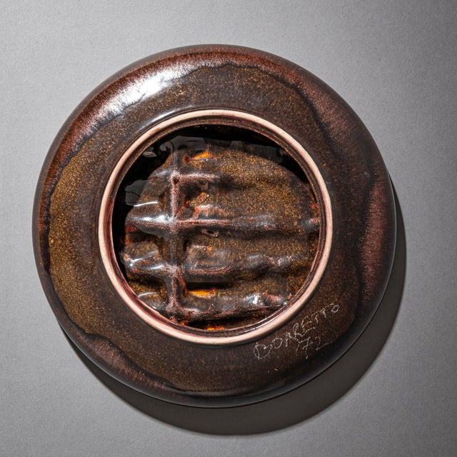 Brown Set of Two Ceramic Bowls by Nereo Boaretto (1914-1977), Italy, 1972 For Sale - Image 8 of 11