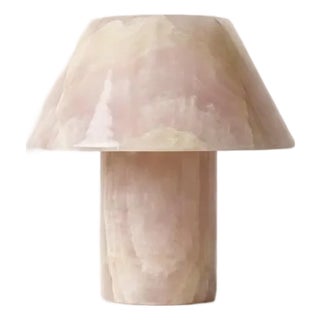 Pink Onyx Designer Table Lamp For Sale