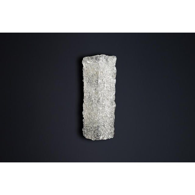 Mid-Century Large Art Glass Sconces, Austria, 1950s For Sale - Image 4 of 10