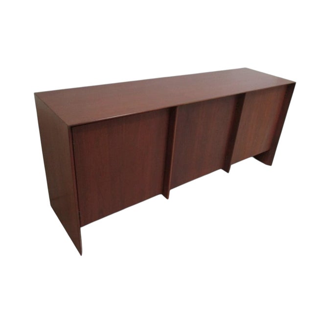 1990s Bexley Heath for Widdicomb Teak Sideboard Server Buffet Cabinet Console, Attributed For Sale - Image 5 of 13