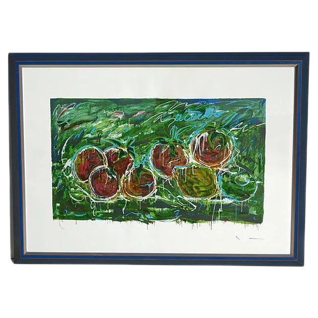 Mario Schifano, Acerbi, Materic Serigraph with Frame For Sale