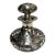 Antique 19th-Century Sterling Silver Overlay Glass Perfume Bottle For Sale