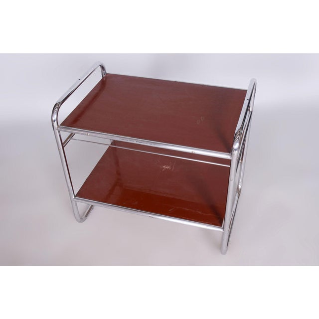 Bauhaus Side Table in Chrome-Plated Steel, 1930s For Sale - Image 4 of 10