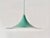 Mid-Century Modern Turquoise Semi-Pendant by Claus Bonderup & Torsten Thorup for Lyfa, Denmark, 1968 For Sale - Image 3 of 18