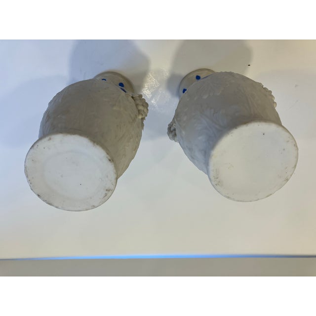 Pair of Antique Bennington Parian Urns For Sale In Boston - Image 6 of 8