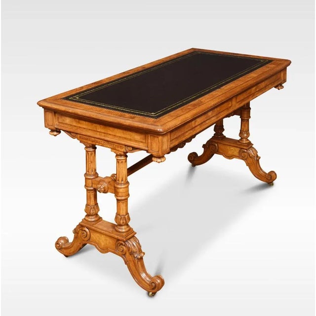 Walnut Writing Desk in the style of Gillows For Sale - Image 10 of 12