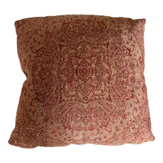 Rust Patterned Throw Pillow For Sale