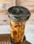 Yellow Set of Three Vintage Scorched Bamboo and Rattan Wrapped Candlesticks For Sale - Image 8 of 12