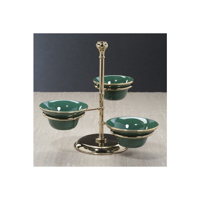 Modern Monte Napoleone 3-Tier Condiment Bowl Set For Sale - Image 3 of 3