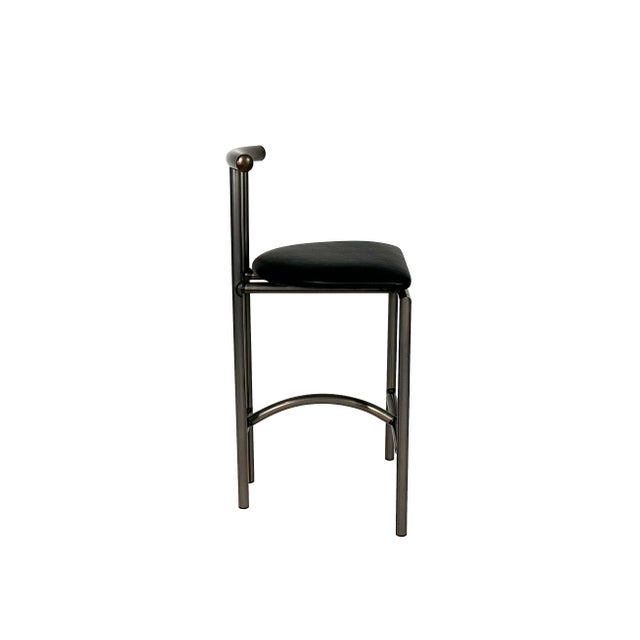 Vintage Post Modern Rodney Kinsman "Tokyo" for Bieffeplast Style Barstools - Set of Three For Sale - Image 4 of 17
