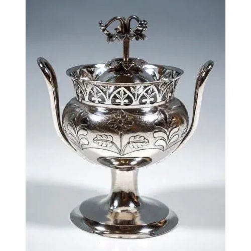 Traditional Antique Vienna Empire Silver Sugar Urn, 1805 For Sale - Image 3 of 8