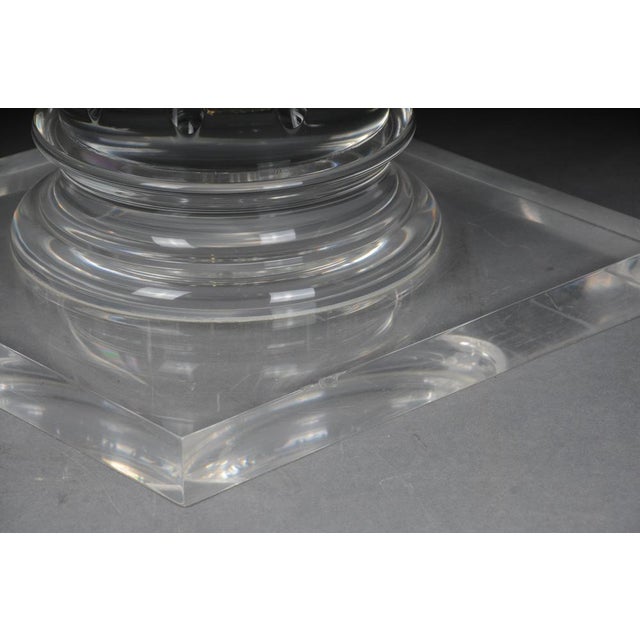 Hollywood Regency Style Acrylic Column For Sale - Image 14 of 18