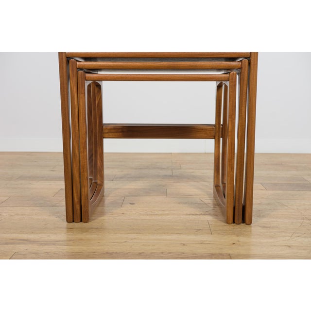 Wood Mid-Century Teak Nesting Tables by R. Benett for G-Plan, United Kingdom, 1970s, Set of 3 For Sale - Image 7 of 18