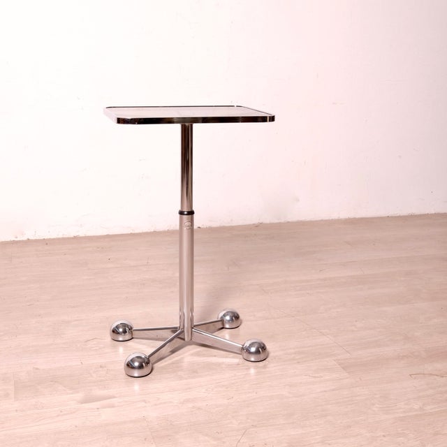 Silver Trolley Table on Wheels from Allegri Arredamenti Parma, 1970s For Sale - Image 8 of 18