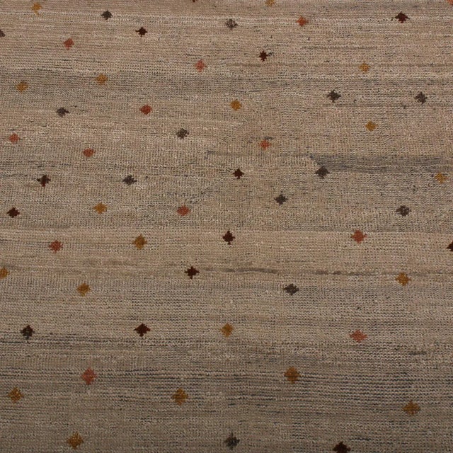 Handknotted Celestial Dome Rug with Black Fringe, 9'x12' For Sale In New York - Image 6 of 8