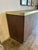 Mid-Century Modern Custom Oak Inlay Sideboard With Brass Detail For Sale - Image 3 of 9