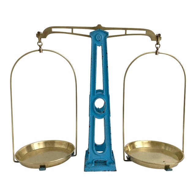 Vintage French Eiffel Tower Balance Scale For Sale