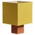 Not Yet Made - Made To Order Red Travertine Medium Roma 1 Square Table Lamp by Nassi For Sale - Image 5 of 5