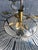 Metal Visual Comfort Signature Aerin "Jacqueline" Unused Two-Tier Chandelier - Antique Brass & White Acrylic For Sale - Image 7 of 12