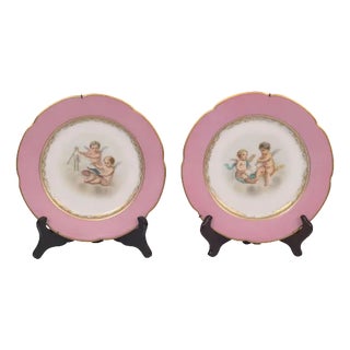 Angels Plates, 1890s, Set of 2 For Sale