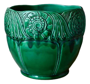 Large Green Slip Planter from Orchies, 1930s
