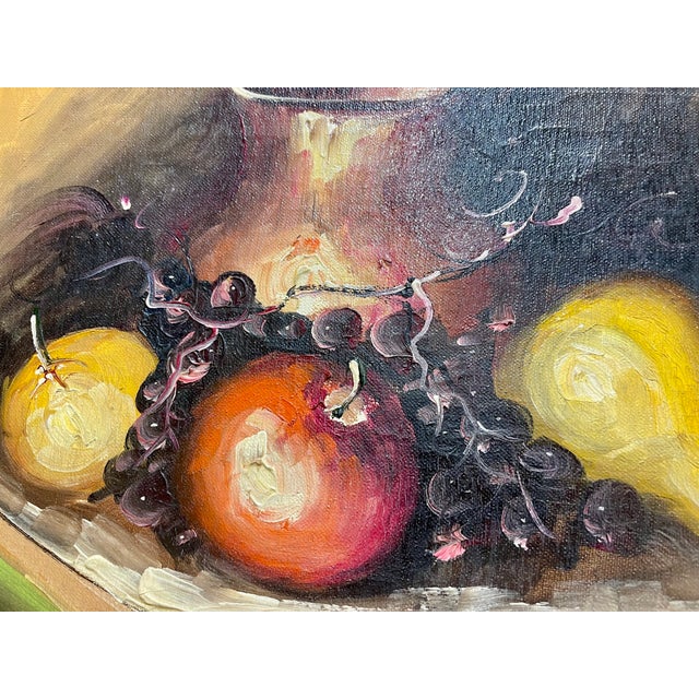 Brown Framed Vintage Still Life Fruit | Artwork Wall Hanging, C. 1920's For Sale - Image 8 of 11